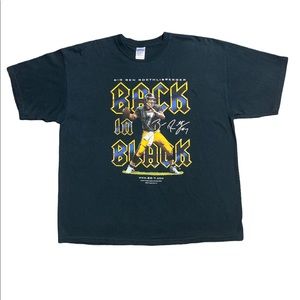 Y2K Back In Black Ben Rothlisberger 2x t Shirt